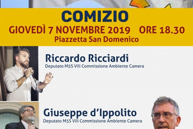 7 Novembre 2019 - Lamezia Terme - Comizio di chiusura campagna elettorale lista M5S